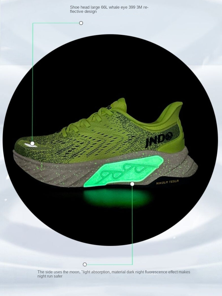 Whale Breathing Shoes, Tesla Valve Jet Shoes, Men's Shoes, Women's Shoes, Luminous Running Shoes, Heightened Cushioned Sneakers