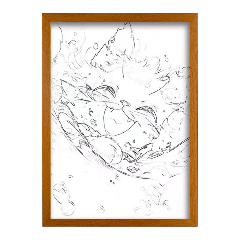 Joyful Water Kitten Light Painting Artwork Table Lamp Night Light