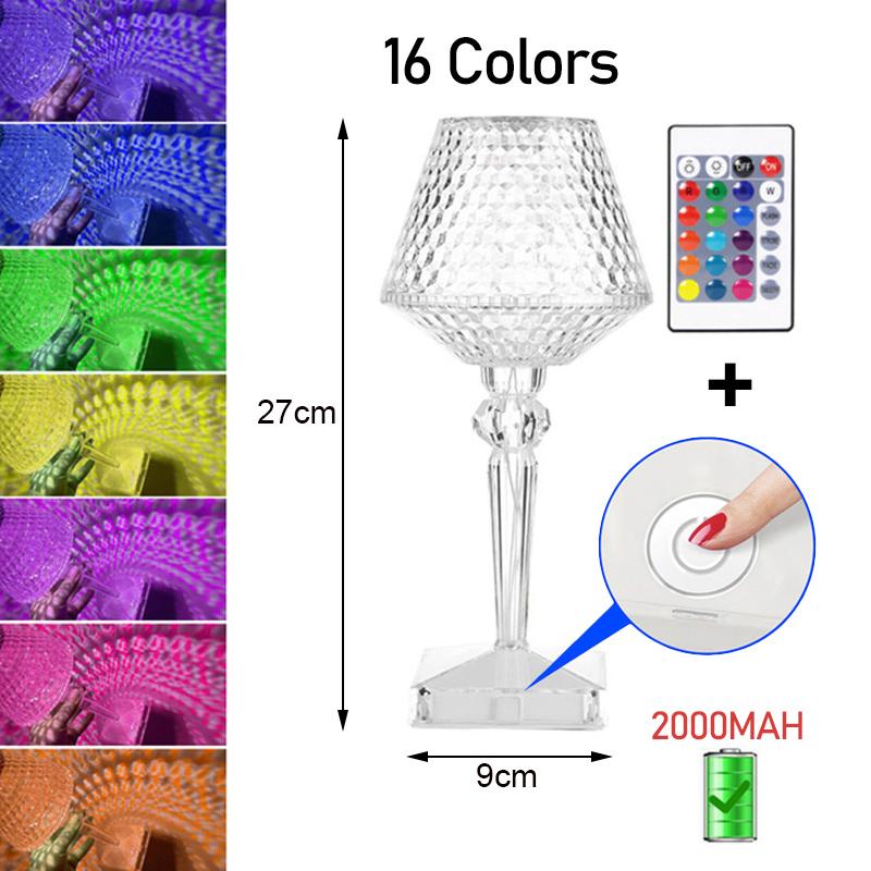 Class Wave Point Diamond Table Lamp