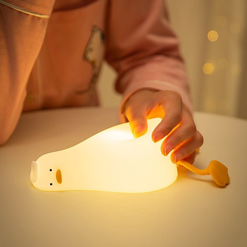 Cute Duck Night lights Silicone Lamp