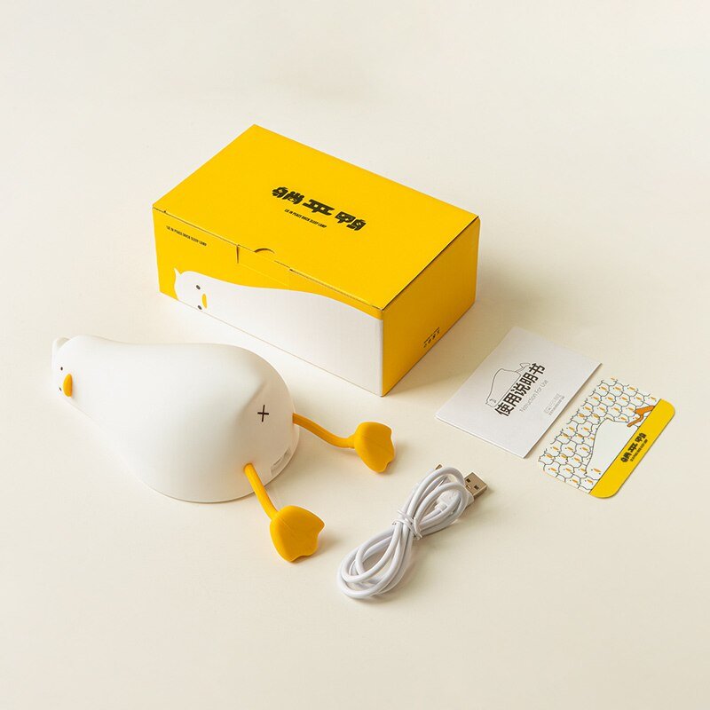 Cute Duck Night lights Silicone Lamp