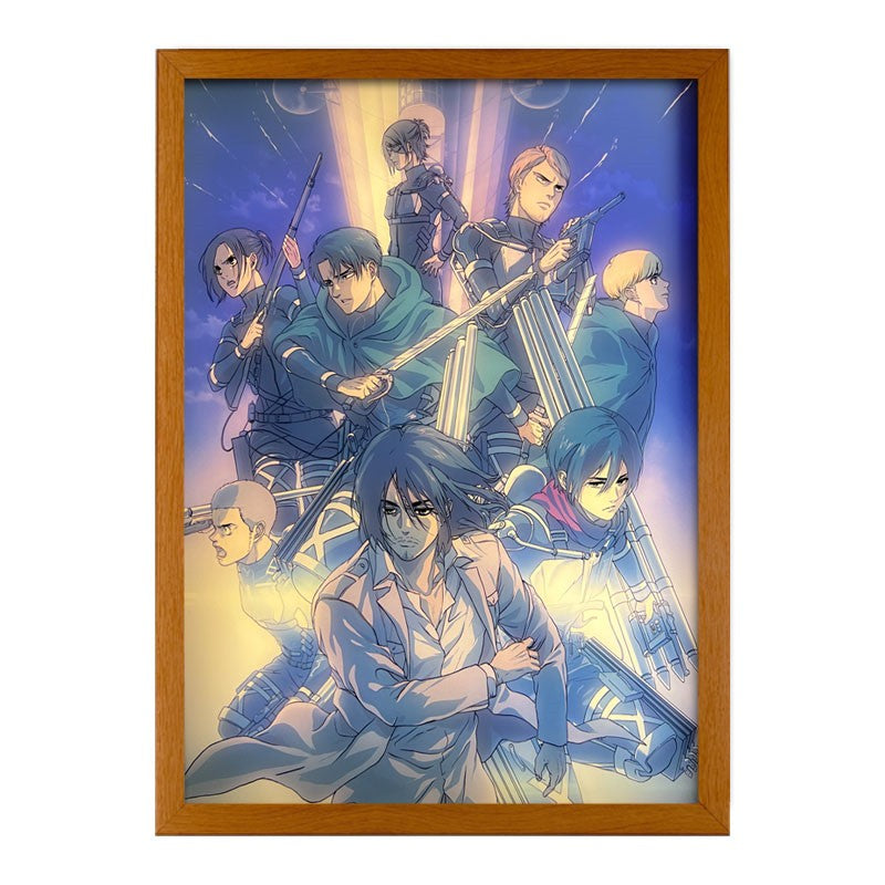 Attack on Titan Themed LED Light Painting Lamp Artwork Night Light AOT3