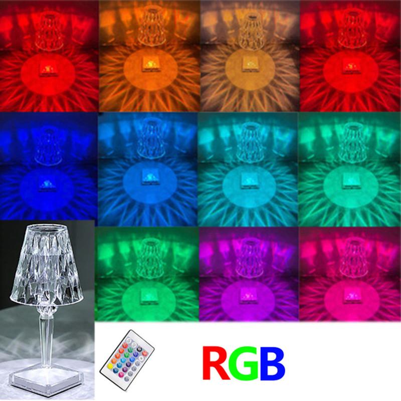 Crystal Diamond Table Lamp