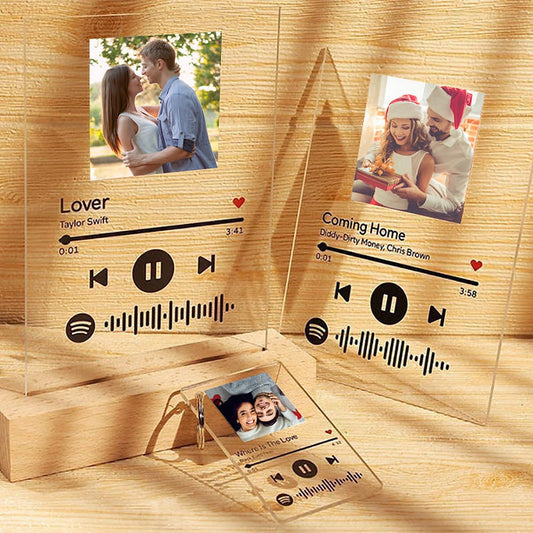 personalized wedding gift for your wife custom song code acrylic night light